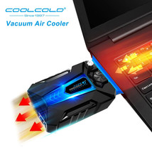 External Vacuum Notebook Laptop Cooler USB Air Extracting Cooling Fan Bl... - $19.99