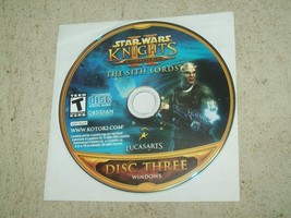 DISC 3 ONLY Star Wars: Knights of the Old Republic II -- The Sith Lords ... - £3.14 GBP