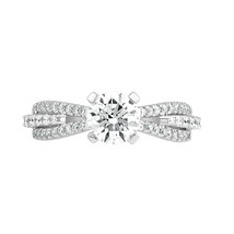 1.50 Ct Round Lab Grown Diamond Engagement Ring 14K White Gold Women VVS-VS-FG - £887.45 GBP