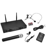 Pyle Pro PDWM2115 VHF Dual-Channel Wireless Microphone Receiver System w... - $78.66