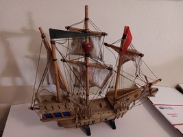 Wooden model ship Santa Maria 1492 20&quot; - £15.86 GBP