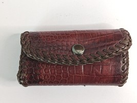 Handcrafted Genuine Alligator Croc Skin Leather Key Ring Holder Case Wallet Gift - £177.78 GBP