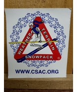CSAC Skiing Skeleton Avalanche-Center.org Graphic Sticker Vinyl 4.25&quot; x ... - $247.47 MXN