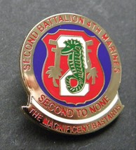 US MARINE CORPS 2nd BATTALION 4th MARINES LAPEL PIN BADGE 1 INCH - £4.49 GBP