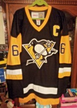 Vintage Hockey CCM Stitched Pittsburgh Penguins Mario Lemieux 66 Size 50 Jersey - £97.30 GBP