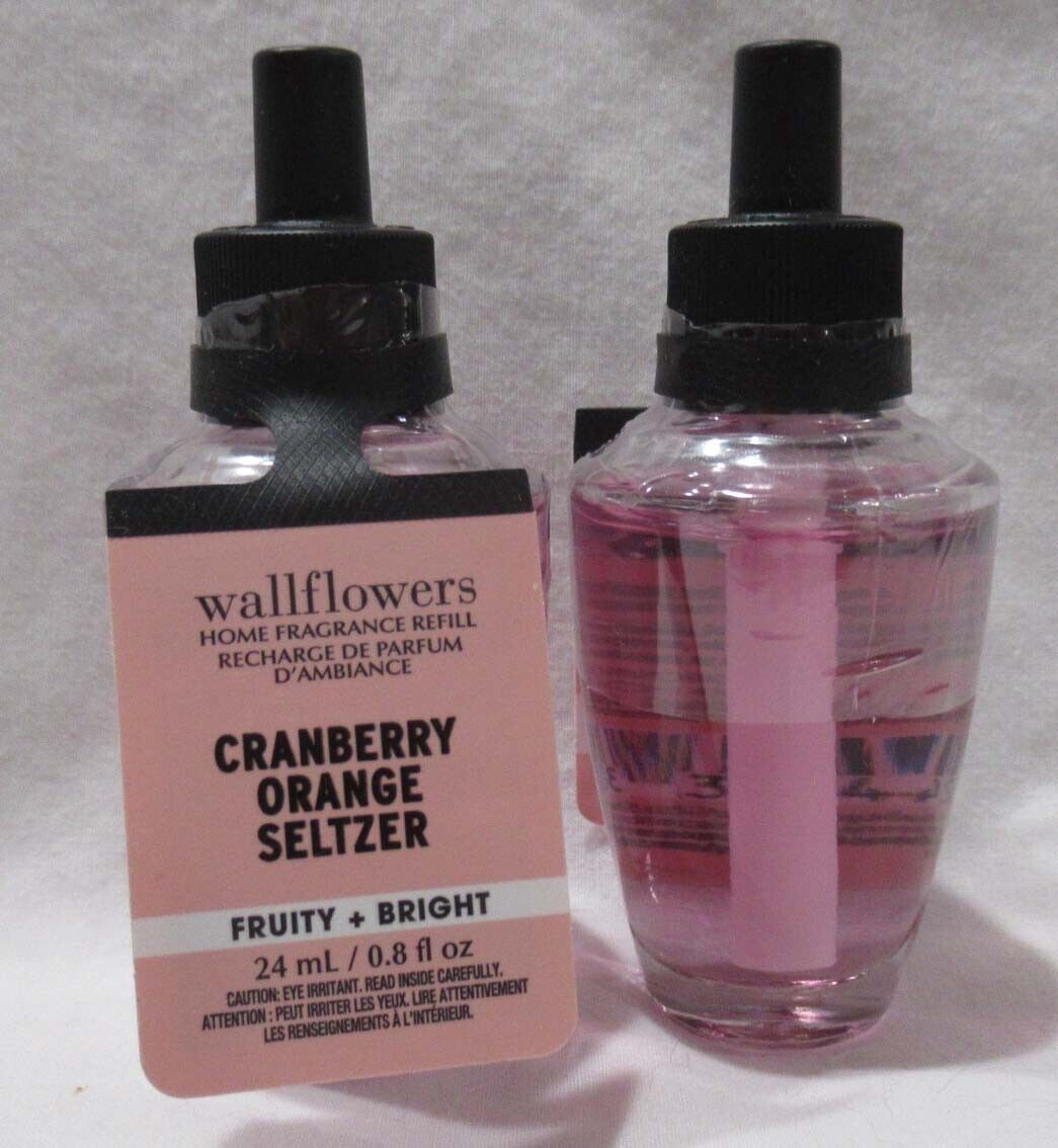 White Barn Bath & Body Works Wallflower Bulb Lot Set 5 CRANBERRY ORANGE SELTZER Item image 2