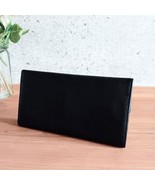 Christian Dior Black Brown Long Wallet Vintage Leather Elegant Style MWa... - $234.08 CAD