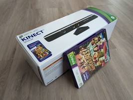 Microsoft Xbox 360 Kinect Sensor Bar w/ Power &amp; USB Cable &amp; Kinect Adven... - £27.04 GBP