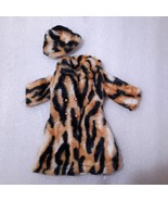 Vintage Maddie Mod FAUX FUR Coat Jacket hat Hong Kong cheetah Barbie clone - $586.78 MXN