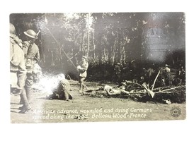 Antique WW1 Rare Postcard - American Advance Belleau Wood France - Histo... - £15.33 GBP