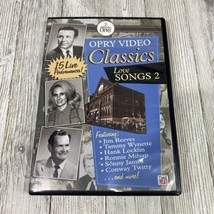 Grand Ole Opry Video Classics Love Songs 2 (DVD, 2008) Time Life Reeves Wynette - $8.72