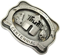 Edgemont South Dakota Centennial Belt Buckle 1890-1990 Train Horse #194/250 - £63.45 GBP