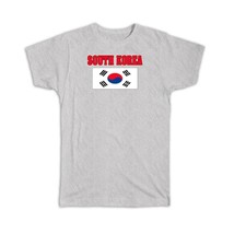 South Korea : Gift T-Shirt Flag Chest Korean Country Expat - £14.05 GBP