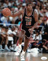 Magic Johnson signed Team USA Olympic Dream Team 8X10 Photo- JSA Hologram (navy  - £68.11 GBP