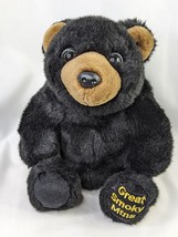 Great Smoky Mountains Black Bear Plush Molasses 9 Inch Stuffed Animal House - £10.27 GBP