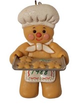 1988 Hallmark Vintage Christmas Ornament &quot;SON&quot; Gingerbread Boy Baking Cookies - £6.32 GBP