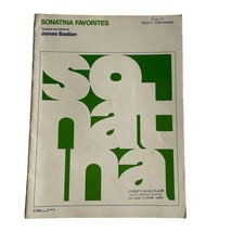 Sonatina Favorites Book 2 James Bastien Vintage Sheet Music Intermediate u - $8.99