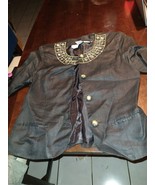 VINTAGE BELLINO PARIS MODE 1980s 100% Ramie ABSTRACT METALLIC Women&#39;s SZ 10 - $9.89