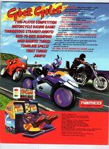 Cyber Cycles Arcade FLYER Original 1995 Video Game Double Sided Motorcyc... - $8.09