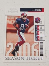 Lee Evans Buffalo Bills 2006 Playoff Contenders Season Ticket Card #10 - £0.78 GBP