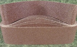 10 pc 4 &quot; X 36 &quot; 80 GRIT SANDING BELT butt joint sand paper USA Made Clo... - $27.49