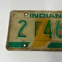 Vintage License Plate Tag Indiana &quot;State Logo&quot; 2F4687 1978 Rustic USA Di... - $13.98