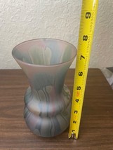 Vintage Rueven Glass Vase 7”Tall Hand Painted Art Nouveau - £15.82 GBP