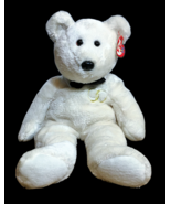 Ty Beanie Buddies Mr Wedding Groom White Teddy Bear Plush Tags Black Bow... - $570.14 MXN