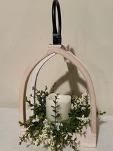 Arch Open Led Candle Lantern with Greens - SALE image 3