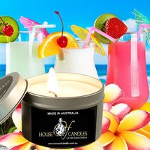 Tahitian Frangipani Eco Soy Wax Scented Tin Candles, Vegan Friendly, Hand Poured - £11.73 GBP+