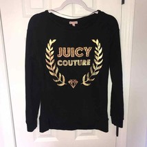 Juicy Couture Sweatshirt XS Black Gold - £21.18 GBP