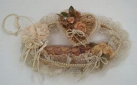 vintage handmade potpourri holder with heart box victorian shabby chic d... - $34.65
