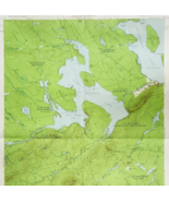 1957 Map USGS Topographic Brassua Lake Maine Antique Quadrangle Vintage ... - €34,45 EUR