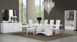 Seven Piece White Dining Set with Six Chairs - $5,094.41