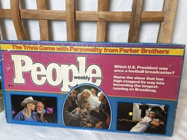 People Weekly Trivia Board Game Parker Brothers 1984 Vintage 100% COMPLETE - £16.24 GBP