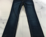 Eddie Bauer Bootcut Jeans Womens 4 Tall Blue All Cotton Back Logo - £17.02 GBP