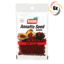 6x Bags Badia Annatto Seed Achiote Seasoning | 1oz | Gluten Free | Fast Shipping - £12.19 GBP