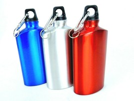 20 Oz Aluminum Canteen, Screw Cap, Carabiner, Key Ring, Choice of Colors, #ST200 - £7.15 GBP