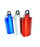 20 Oz Aluminum Canteen, Screw Cap, Carabiner, Key Ring, Choice of Colors... - £7.08 GBP