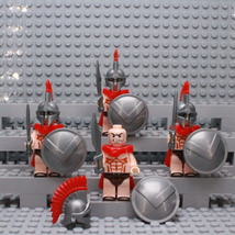 Spartan Warrior Custom Minifigures Lot of 4 - £9.59 GBP
