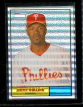 2010 TOPPS HERITAGE Holochrome Baseball Card C30 JIMMY ROLLINS Phillies LE - $9.84