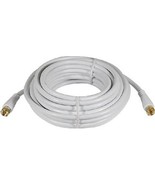 RCA 25&#39; RG-6 Digital Coaxial Cable with Gold Plated F Connectors (White) - £16.86 GBP