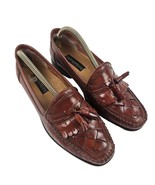 Giorgio Brutini Le Glove Mens Shoes Size 10D Brown Leather Weave Loafers... - £27.19 GBP