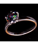 Adorable Mystic Topaz Ring, Size 9, 925 Silver, Gift for Her - €20,70 EUR