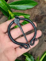 MADE TO ORDER Hand-Forged cloak pin, brooch, omega fibula - $1,060.13 MXN