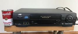 Vintage 90s JVC HR-VP670U Pro-cision Black VCR VHS Player Recorder 4 Hea... - £78.85 GBP