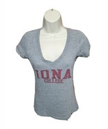 Iona College Womens Small Gray TShirt - $376.33 MXN