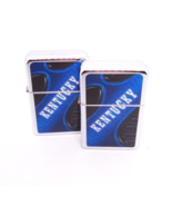 Victor Kentucky Design Refillable Soft Flame Oil Windproof Lighter-Lot Of 2 - $13.52 CAD