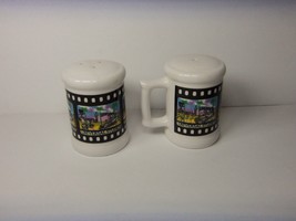 Universal Studios Movie Film Reel Salt &amp; Pepper Shakers Vintage Unused - £15.82 GBP