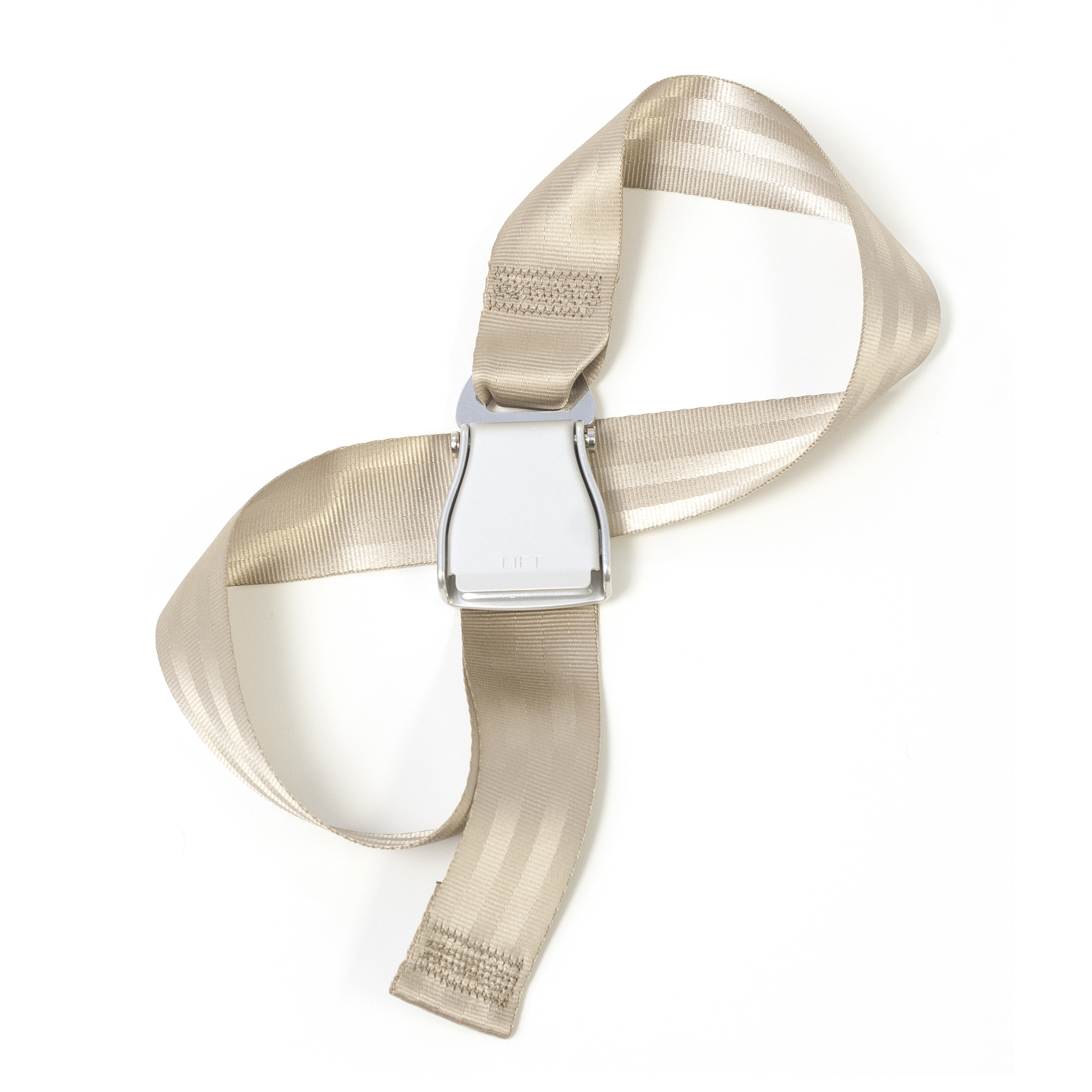 Airplane Buckle Belt - Hip, comfortable and durable (M, Beige Sand)
